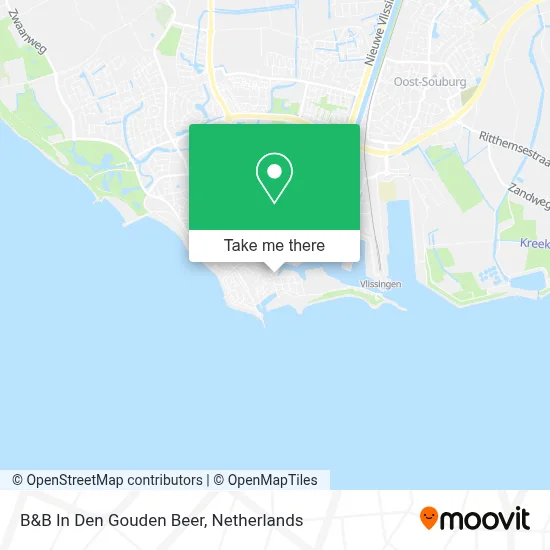 B&B In Den Gouden Beer map
