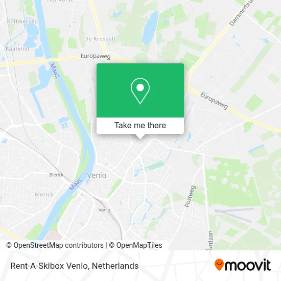 Rent-A-Skibox Venlo map