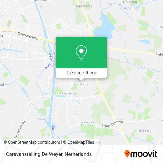 Caravanstalling De Weyer map