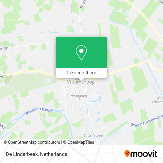 De Linderbeek map