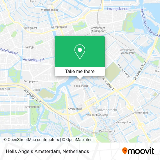 Hells Angels Amsterdam map