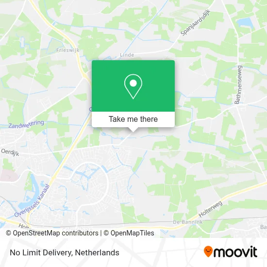 No Limit Delivery map