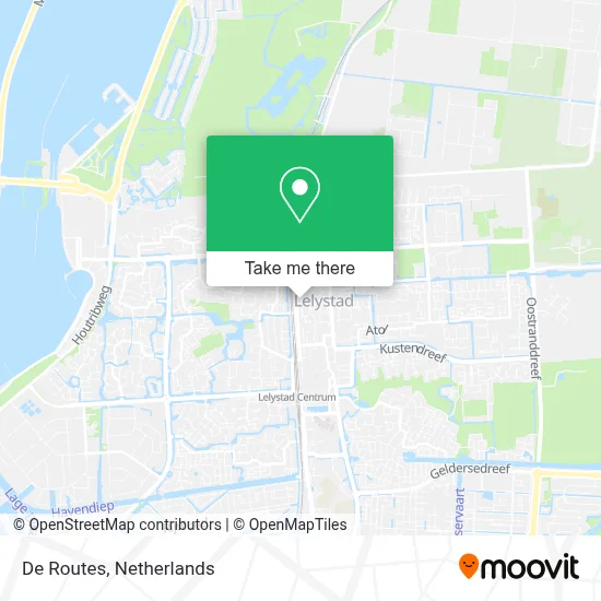 De Routes map
