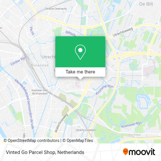 Vinted Go Parcel Shop Karte