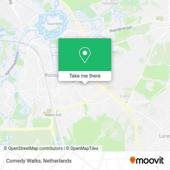 Comedy Walks map