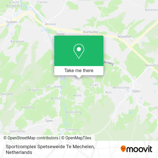 Sportcomplex Spetseweide Te Mechelen map