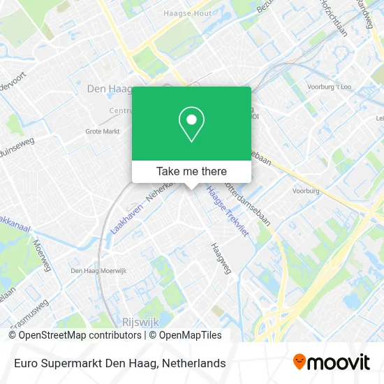 Euro Supermarkt Den Haag map