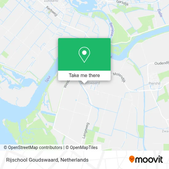 Rijschool Goudswaard map