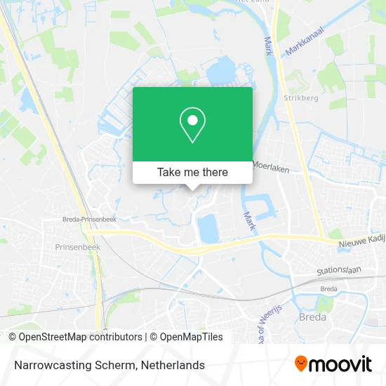 Narrowcasting Scherm map