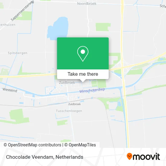 Chocolade Veendam map