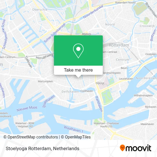 Stoelyoga Rotterdam map