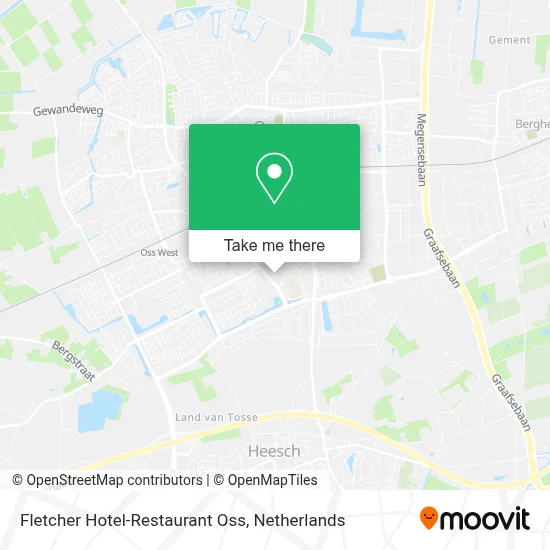 Fletcher Hotel-Restaurant Oss map