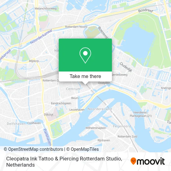 Cleopatra Ink Tattoo & Piercing Rotterdam Studio map