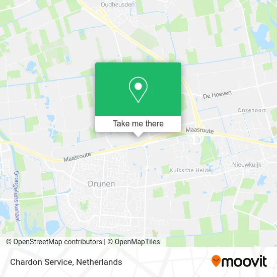 Chardon Service map