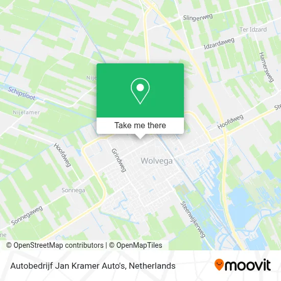 Autobedrijf Jan Kramer Auto's Karte