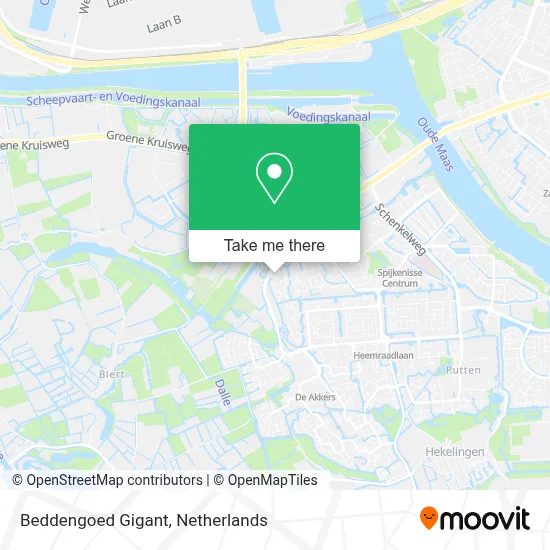 Beddengoed Gigant map