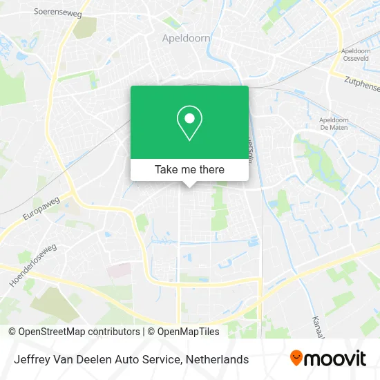 Jeffrey Van Deelen Auto Service map