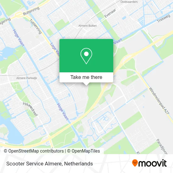 Scooter Service Almere map
