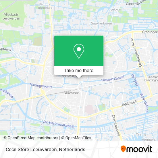 Cecil Store Leeuwarden map