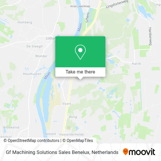 Gf Machining Solutions Sales Benelux map