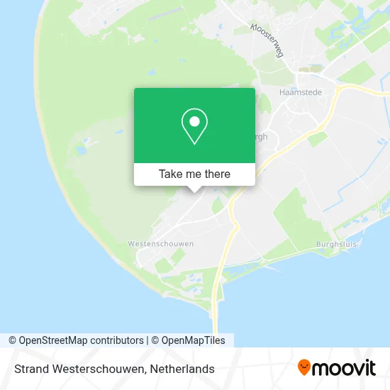 Strand Westerschouwen map