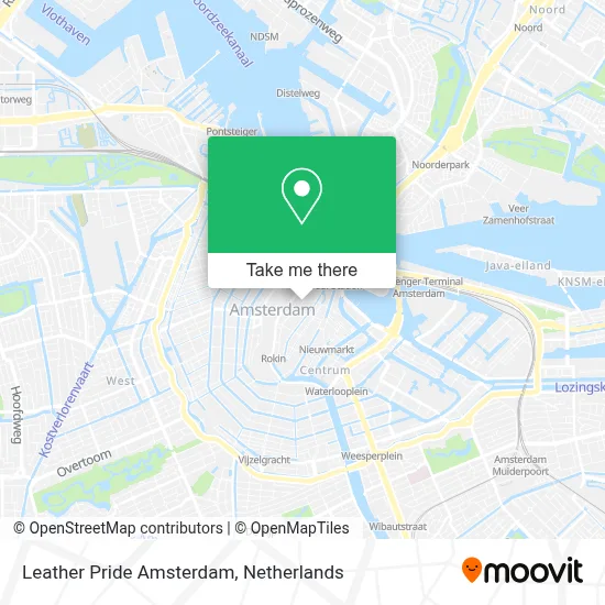 Leather Pride Amsterdam map