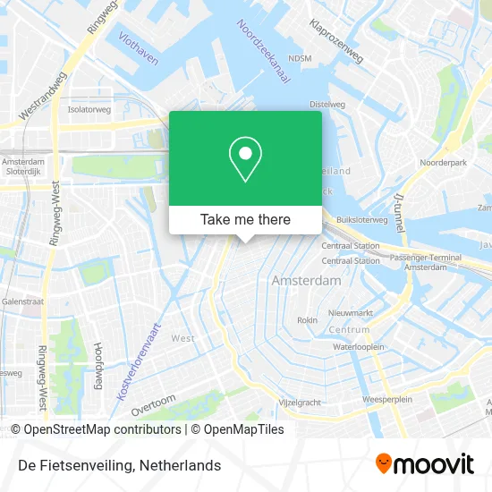 De Fietsenveiling map