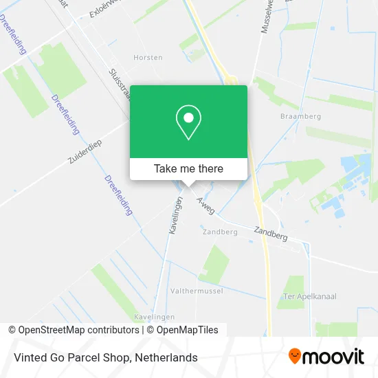 Vinted Go Parcel Shop Karte