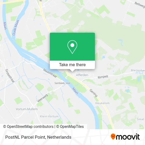 Postnl Pakketpunt map