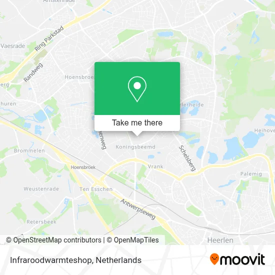 Infraroodwarmteshop map