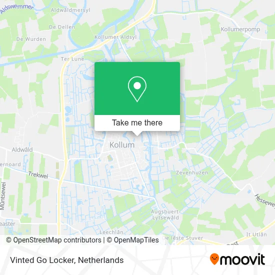 Vinted Go Locker map