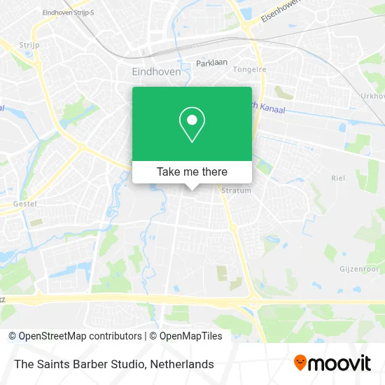 The Saints Barber Studio map