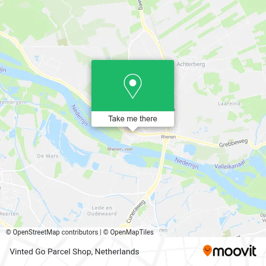 Vinted Go Parcel Shop map