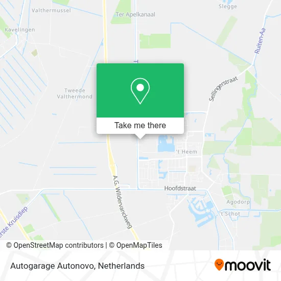 Autogarage Autonovo Karte