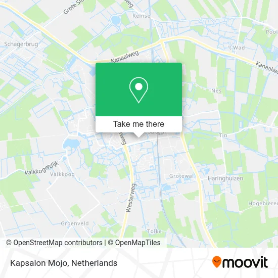 Kapsalon Mojo map