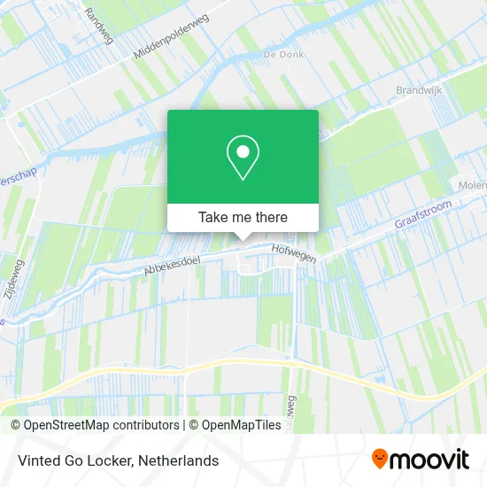Vinted Go Locker map