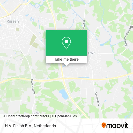 H.V. Finish B.V. map