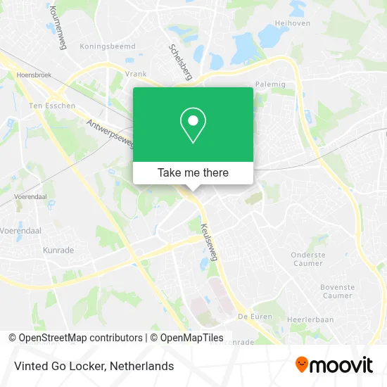 Vinted Go Locker map