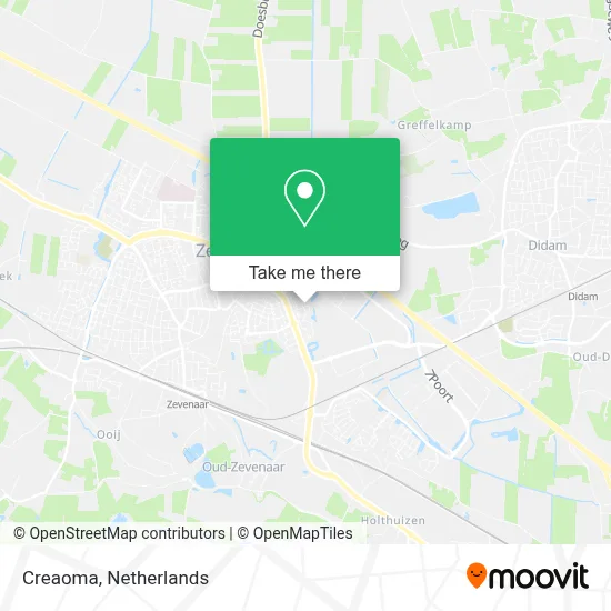 Creaoma map