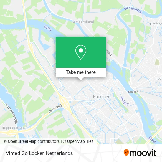 Vinted Go Locker map