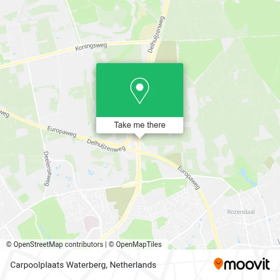 Carpoolplaats Waterberg map