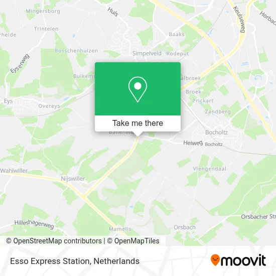 Esso Express Station map