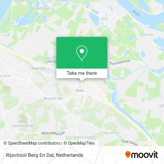 Rijschool Berg En Dal map