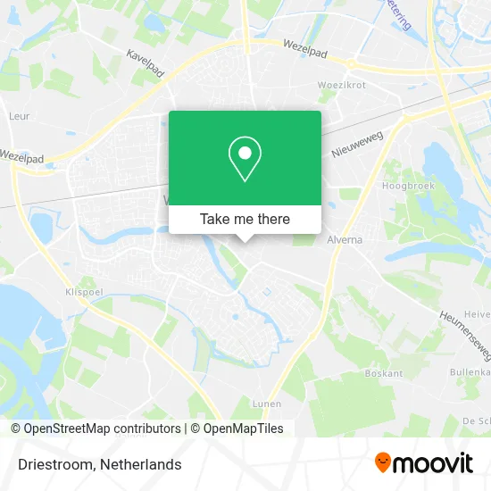 Driestroom map