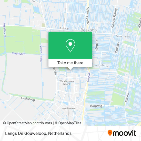 Langs De Gouweloop map