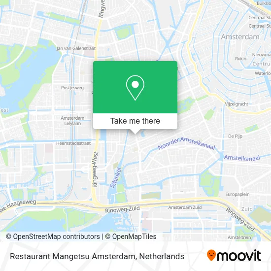 Restaurant Mangetsu Amsterdam map