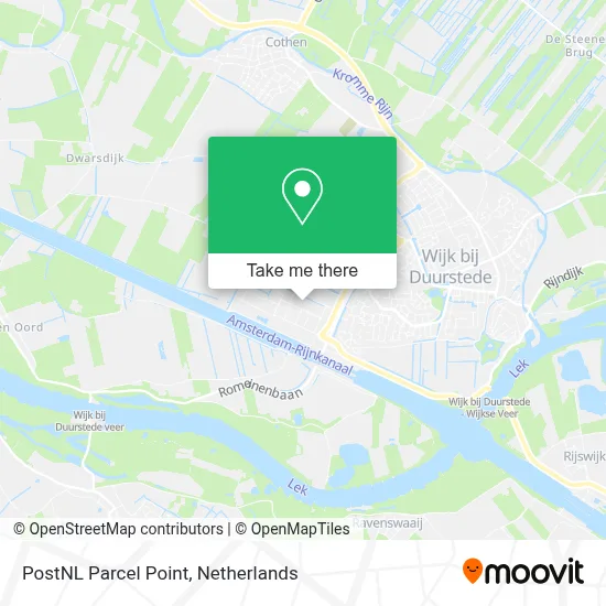 Postnl Pakketpunt map