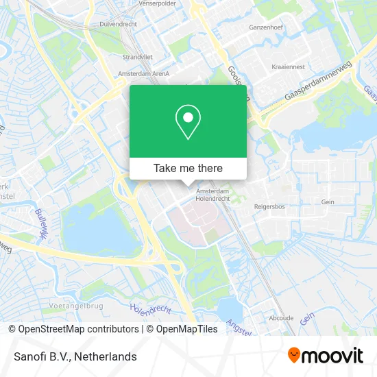 Sanofi B.V. map