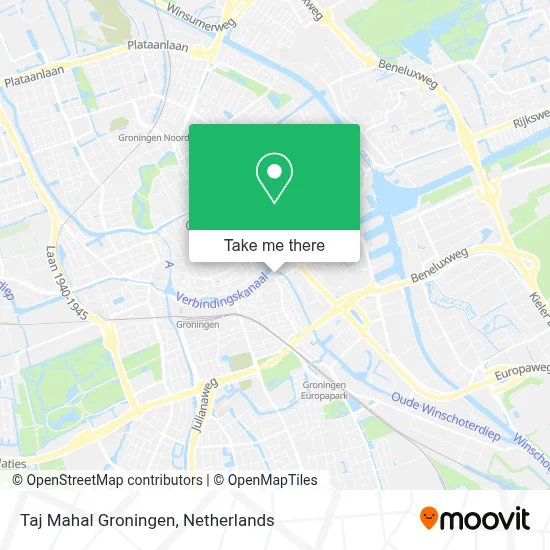 Taj Mahal Groningen map