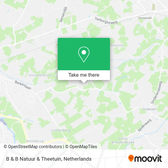 B & B Natuur & Theetuin map